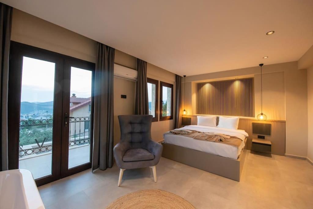 Havuzlu Korunakli Jakuzili Villa Fethiye Luaran gambar